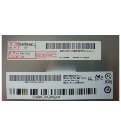 1080 p VGA DVI sinyal LVDS 30 pin papan pengontrol dengan 1920*1080 TFT 24 inci lcd panel M240HW01 V0