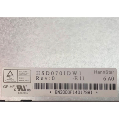Panel Tampilan Layar LCD HSD070IDW1-E11 7.0 Inch Untuk Tampilan Otomotif