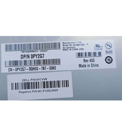 AUO 19,5 inci Panel M195RTN01.0 Antarmuka LVDS 1600X900 TFT LCD Tampilan Layar untuk Laptop Industri