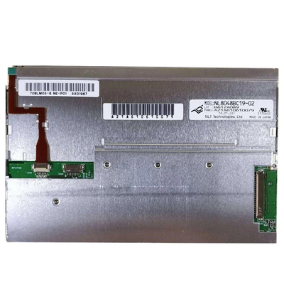 NL8048BC19-02 Asli Layar LCD 7,0 inci 800 (RGB) × 480 untuk Peralatan Industri untuk NEC