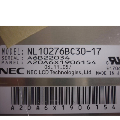 NL10276BC30-17 NEC 15 inch1024 * 768 Tampilan Panel LCD