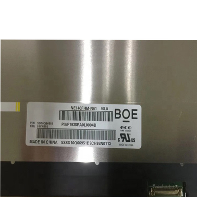 RGB 1920X1080 14.0 Inch TFT LCD Module NE140FHM-N61 Untuk Layar Laptop