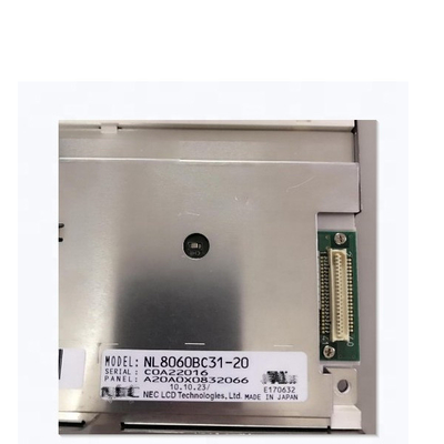 RGB 800x600 SVGA TFT LCD Tampilan Layar 12.1 Inci NL8060BC31-20 NEC