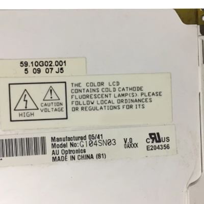 G104SN03 V.0 Modul LCD 10.4 inci 800*600 Cocok untuk tampilan industri