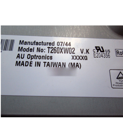 T260XW02 VK 41 Pin Layar LCD 26 Inci 1366*768 untuk AUO