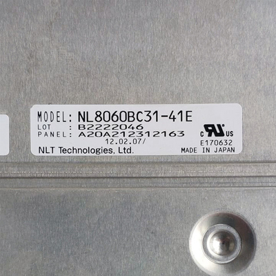 12.1 inci 82ppi layar lcd NL8060BC31-41E 800*600 WLED TFT 20pin CMOS lcd display