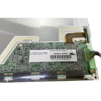 Layar lcd 82ppi 12.1 inci LTD121C33S TFT CCFL LCD Panel Display untuk Peralatan Industri