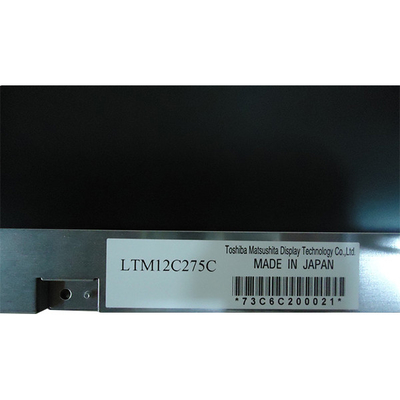 LTM12C275C TOSHIBA Layar LCD 250cd/m2 Paralel RGB 30 pin Konektor