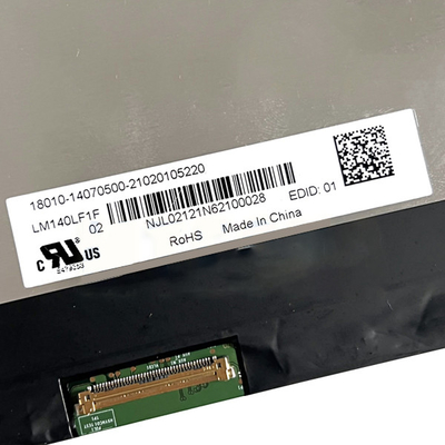 LM140LF1L02 14.0 Inci 1920*1080p Layar LCD IPS 60hz Monitor 9S5P WLED Lampu Latar