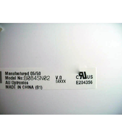 Layar LCD 8,4 inci LCM 800x600 150 350:1 262K CCFL LVDS B084SN02 V0