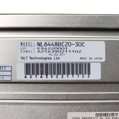 NEC 640*480 LVDS Asli 20 pin 6.5 inci TFT Tampilan Layar LCD NL6448BC20-30C