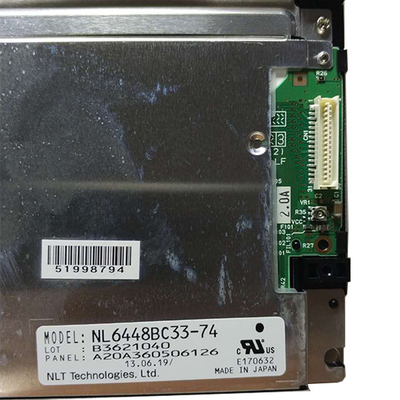 NL6448BC33-74 Tampilan Layar LCD PANEL 10.4 inci 640(RGB)*480 untuk Industri