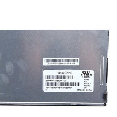 LVDS Lcd TN Tampilan Layar 15.0 Inch 1024 * 768 M150GNN2 R2 20pin Untuk Industri