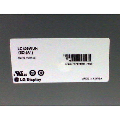 LC420WUN-SDA1 42 Inch LCD Video Wall Biasanya Transmisi Hitam