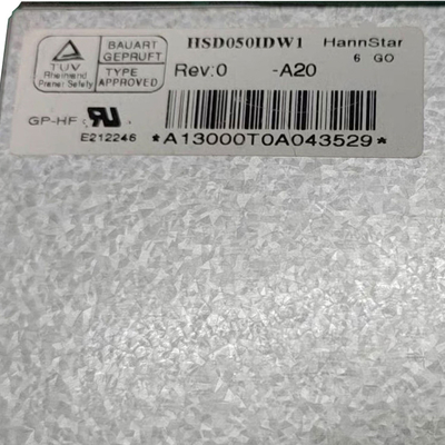 HannStar 5.0 Inch 800*480 RGB Tampilan Layar LCD Panel HSD050IDW1-A20