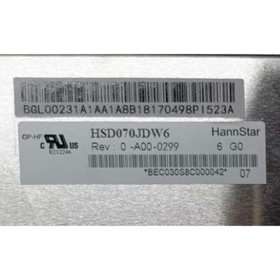 Hannstar HSD070JDW6-A00-0299 RGB 800*480 7.0 inci IPS TFT LCD modul layar