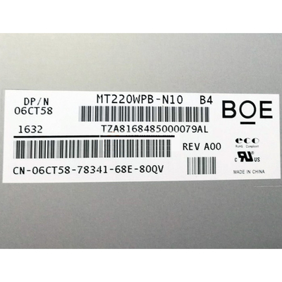 BOE EV220WPB-N10 22 inci 1680*1050 LVDS 30 pin layar lcd untuk pencitraan medis