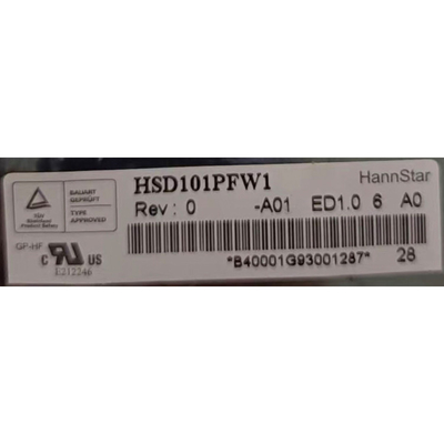 10.1 inci 1024*576 40 pin TFT LCD Panel Display HSD101PFW1-A01