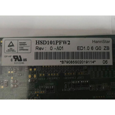 10.1 inci panel LCD HSD101PFW2-A01 dukungan 1024 * 600 Resolusi layar LCD