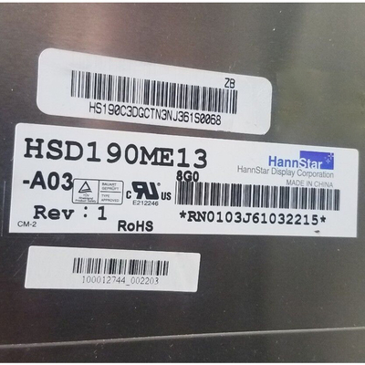 HSD190ME13-A03 19.0 Inch LCD Screen Display Penggantian RGB 1280×1024 SXGA 86PPI