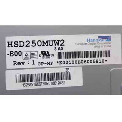 24.5 inci LCD Display Screen Module HSD250MUW2-B00 RGB 1920×1080 FHD 89PPI