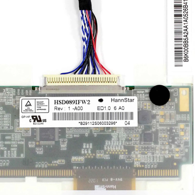HSD089IFW2-A00 1024*600 LCD Screen Panel tampilan LCD 8,9 inci