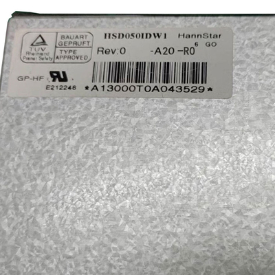 5.0 inci LCD panel display 800 * 480 40pin TFT layar LCD HSD050IDW1-A20-R0