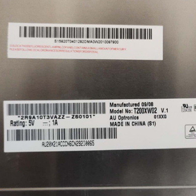 T200XW02 V1 LCD 30 pin 78PPI Panel Tampilan