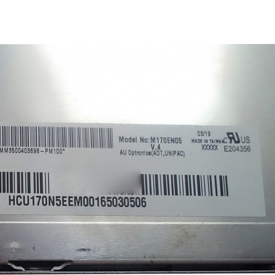 5.0V tipe 30 pin M170EN05 V4 TFT LCD Panel untuk AUO