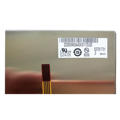Ukuran 7.0 inci G070VTT01.0 Industri LCD Tampilan dengan sentuhan