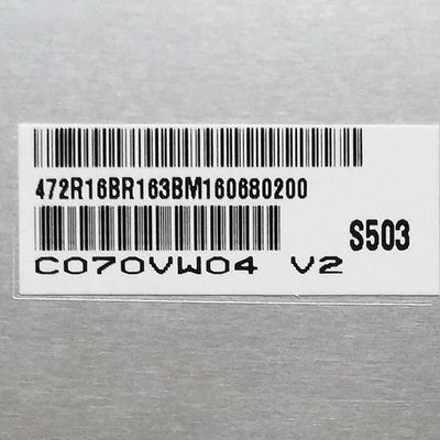 C070VW04 V2 Original 7.0 inci 800*480 133PPI display untuk AUO TFT LCD Screen