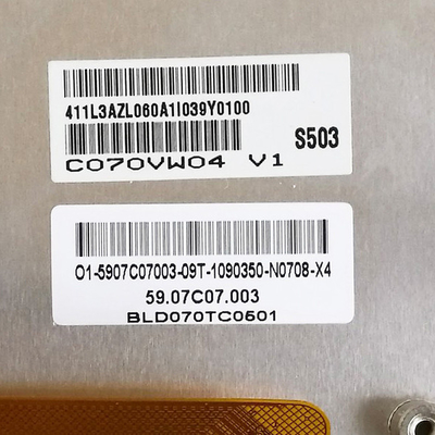Ukuran 7.0 inci Asli dalam stok C070VW04 V1 LCD Display Panel