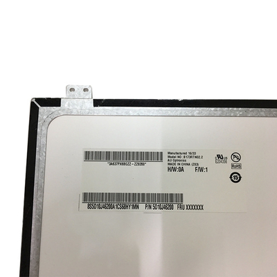 Ukuran 17,3 inci B173RTN02.1 30 pin TFT LCD Screen untuk Laptop