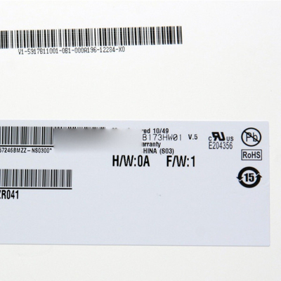 B173HW01 V5 127PPI 40 pin 60Hz LCD untuk AUO