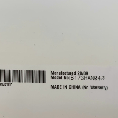 B173HAN04.3 ukuran 17,3 inci 127PPI 16,7M Layar LCD