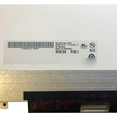 Ukuran 17,3 inci B173HAN01.2 3.3VTyp Transmissive TFT LCD Panel