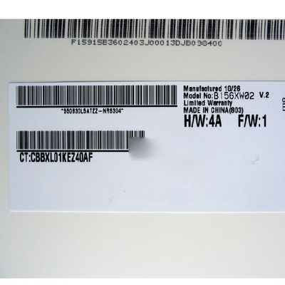 Baru B156XW02 V2 HW4A 15,6 inci dengan LED driver LCD Display