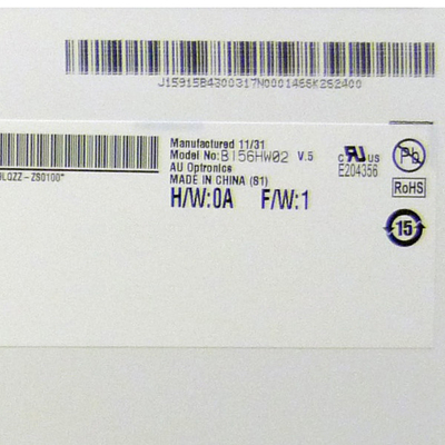 Kualitas tinggi TFT-LCD B156HW02 V5 3.3VTyp Screen Display