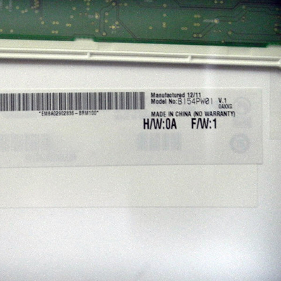 Penyediaan Ukuran 15.4 inci B154PW01 V1 a-Si TFT-LCD Panel