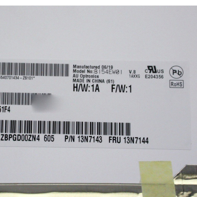 Ukuran 15,4 inci B154EW01 V8 30 pin 3.3VTyp LCD Mould