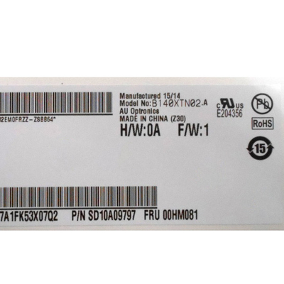B140XTN02.A 14.0 inci 1366*768 TFT-LCD Screen Untuk Laptop