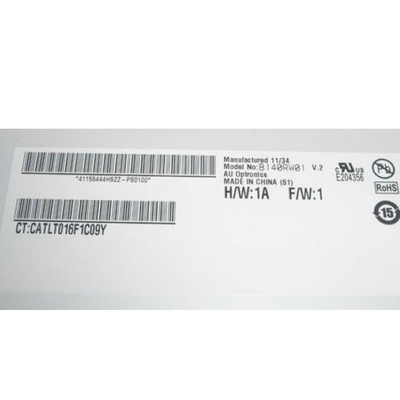 B140RW01 V2 14.0 inci 1600 * 900 LCD PANEL Layar