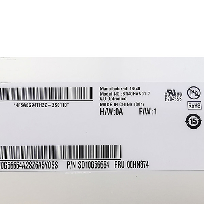 B140HAN01.7 14,0 inci 1920*1080 LCD Screen Display untuk AUO