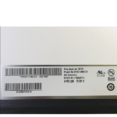 B125HAN03.0 12,5 inci 1920*1080 LCD Panel Layar LCD
