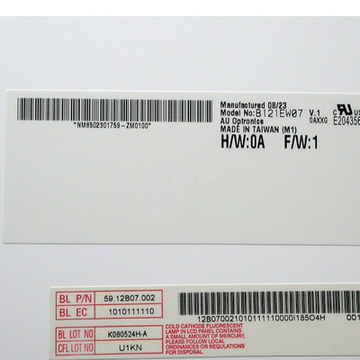B121EW07 V1 1280*800 12,1 inci TFT-LCD layar Tampilan