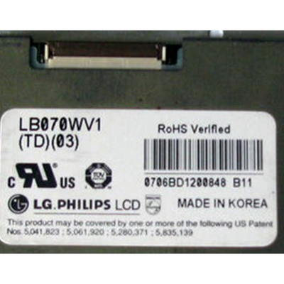LB070WV1-TD03 7.0 inci LCD Screen Display 800*480 LCD Panel Module