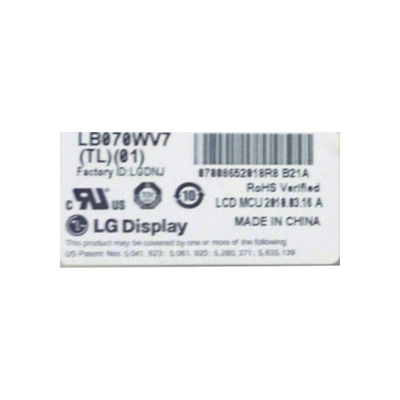 Panel LCD LB070WV7-TL01 untuk modul LCD navigasi GPS Kia HyundaiCar