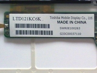 LTD121KC6K 1024*768 12.1 inci TFT LCD Screen Panel
