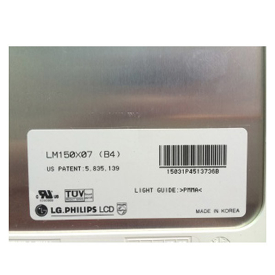 LM150X07-B4 15.0 inci LCD Panel Tampilan 1024 * 768 Layar