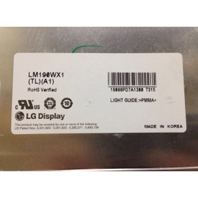 LM190WX1-TLA1 19,0 inci 1440*900 TFT LCD Screen Display